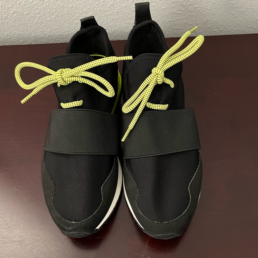 Aldo Women’s Black/Green Dwiedia Sneaker Size 6 - Picture 2 of 11